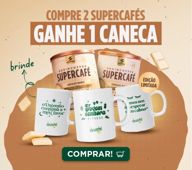 Compre 2 Supercafés, Ganhe 1 caneca