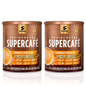02 Latas de Desincoffee Supercafé Caramelo e Flor de Sal