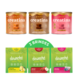 Compre 03 Caramelos de Creatina, Ganhe 03 Desinchá Sabores