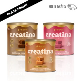 Caramelos de Creatina | Combo 3 Latas (Caramelo, Brigadeiro e Morango)