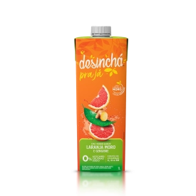 Chá Gelado Laranja Moro e Gengibre Desinchá Pra Já (1 litro)