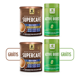 Combo Em Dobro: Supercafé Palha Italiana + Active Boost