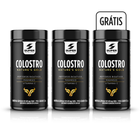 Compre 2 Leve 3 Super Colostro Magnésio e Vitamina C (60 cápsulas) 