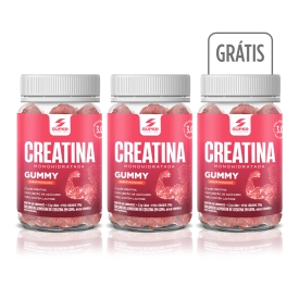 Super Gummy Creatina Monohidratada Sabor Morango 210g 60 gomas
