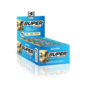 Super Protein Bar Sabor Chocolate Branco com Cookies (12 unidades)